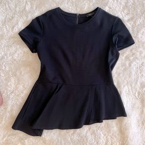 BCBG Maxmara stretch asymmetrical top..